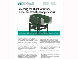Choosing the Right Vibratory Feeder for Industrial Application