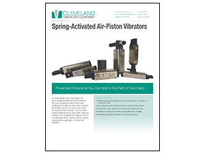 Details about   Cleveland Vibrator Company SA Spring Activated Piston Air Vibrator 1 1/4” SAM 